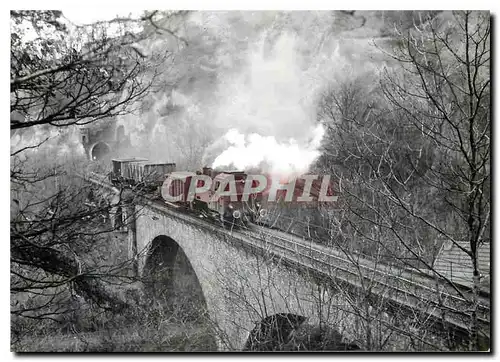 Cartes postales moderne Locomotive il en tete d'un train pour Bahn sur le viaduc