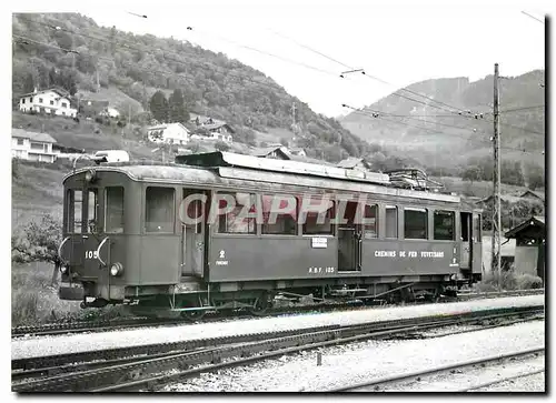 Cartes postales moderne Tram ABFe 4 4 105 Bionay