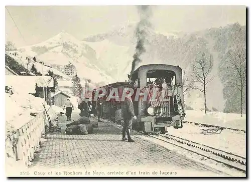 Cartes postales moderne Der Schlittler Zug in Caux