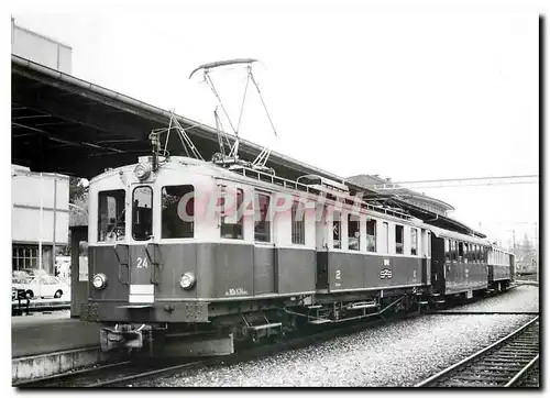 Cartes postales moderne Tram SZB BDe 4 4 24 im Zustand