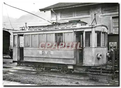 Moderne Karte Tram BVB Te 2 2 42 in Bex