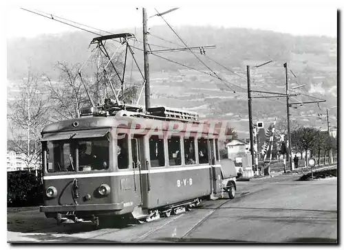 Moderne Karte Tram BVB Be 2 3 15 16 Anhangern Bex