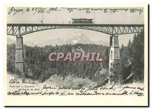 Cartes postales moderne Pont sur la Gryonne et dents du Midi BGVC CFe 2 4 51 52