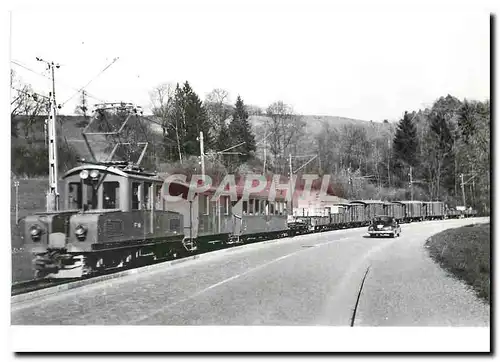 Cartes postales moderne Tram FW Guterzug 814 Locomotive Ge 4 4 7