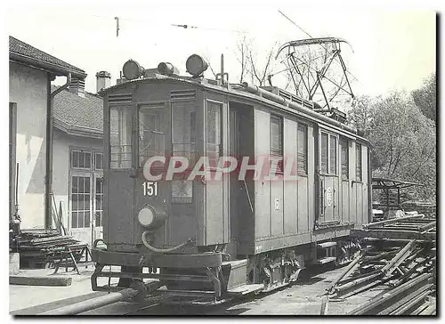 Moderne Karte Tram Fe 4 4 151 Blonay Chamby