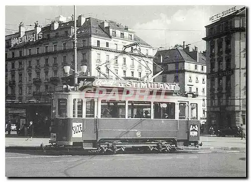 Cartes postales moderne Tram Be 2 2 121 am Bahnhof Cornavin