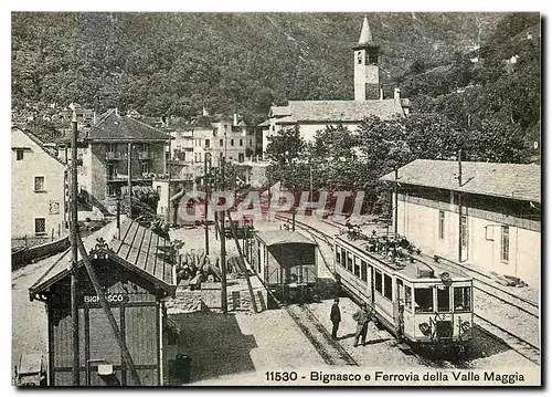 Cartes postales moderne Bignasco e Ferrovia della Valle Maggia