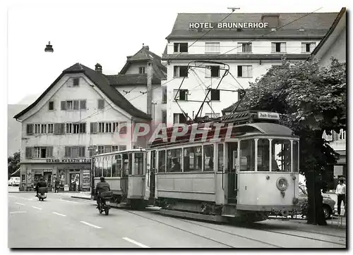 Cartes postales moderne Tram Ce 2 2 6 et C 11 a Brunnen debarcadere