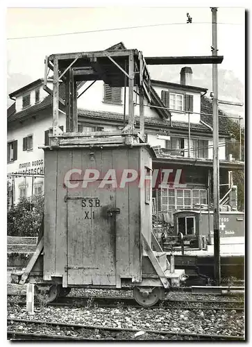 Cartes postales moderne Tram X1 pour le controle des lignes de contact a Schwyz depot