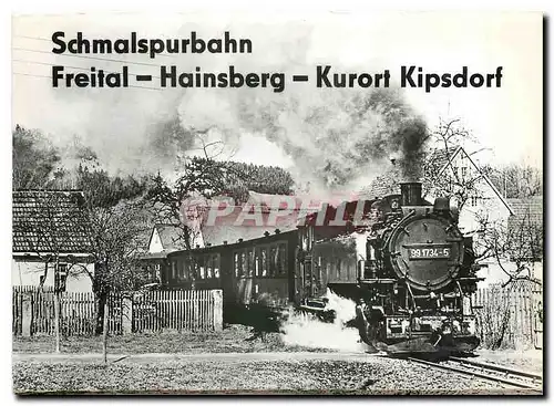 Moderne Karte Schmalspurbahn Freital Haisberg Kurort Kipsdorf