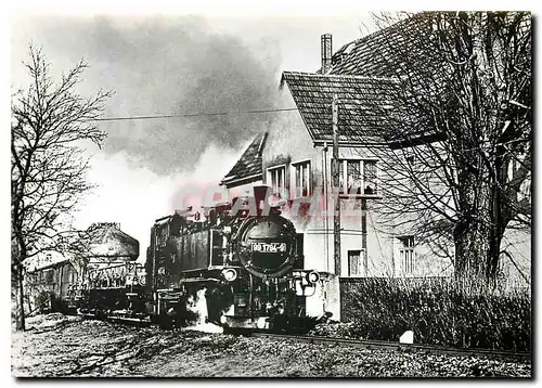 Moderne Karte Schmalspurbahn Freital Hainsberg Kurort Kipsdorf Fahrt zwischen Ulberdorf und Obercarsdorf