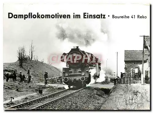 Cartes postales moderne Baureihe 41 Reko Dampflokomotiven im Einsatz