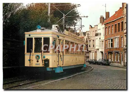 Moderne Karte Ligne SNCV de la cote belge Motrice Standard 9985