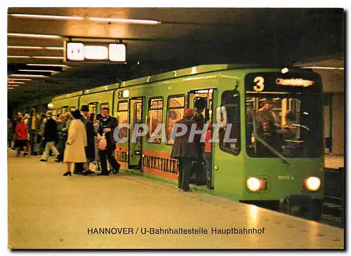 Cartes postales moderne Hannover U Bahnhaltestelle Hauptbahnhof