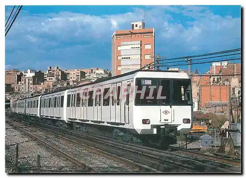 Cartes postales moderne Metro de Barelona Linea 1 Tren de la serie 4000