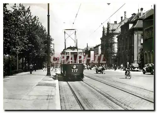 Cartes postales moderne Nurnberg Further Strassenbahn Linie 21 mit TW 777