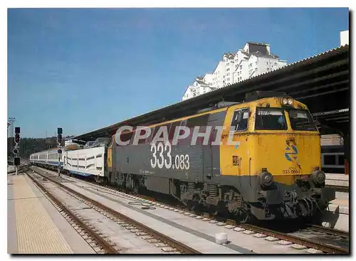 Cartes postales moderne Espana Locomotora 333 083 Tren Estrella Galicia