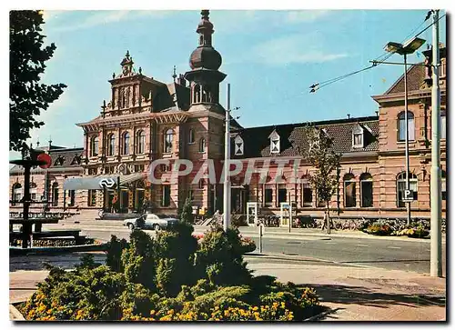 Moderne Karte Delft Holland Stationsgebouw uit het einde van de 19e eew