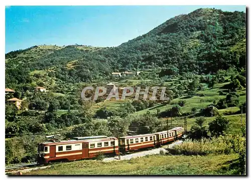 Cartes postales moderne Ferrovia Genova Casella L'elettromotrice A4 near Mount Sella