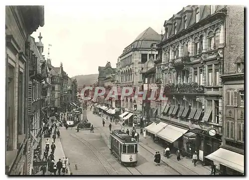 Moderne Karte Freiburg im Breisgau Historische Metz Aufnahme Kaiserstrasse