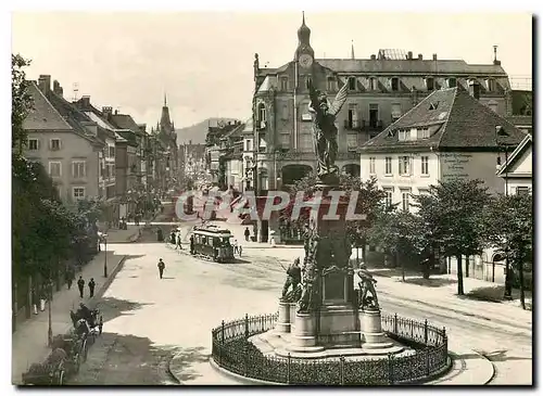 Cartes postales moderne Freiburg im Breisgau Historische Metz Aufnahme Kaiserstrasse mit Slegesdenkmal