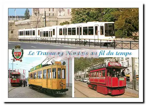 Cartes postales moderne Le Tramway Nantais au fil du temps