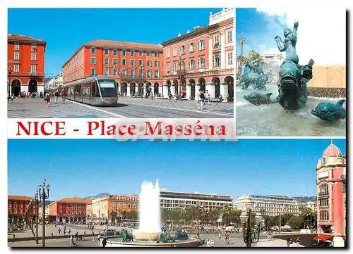 Cartes postales moderne Nice Place Massena