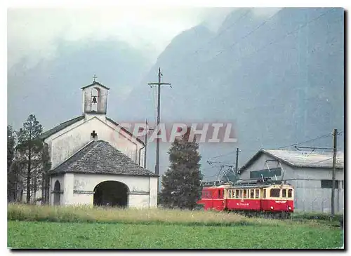 Cartes postales moderne Tram AB 4 4 42 e BDe 4 4 491 a San Vittore