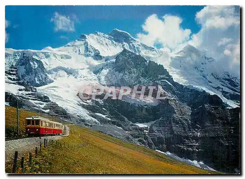 Cartes postales moderne Wengen Sommer und Winterkurort Jungfrau Bahn