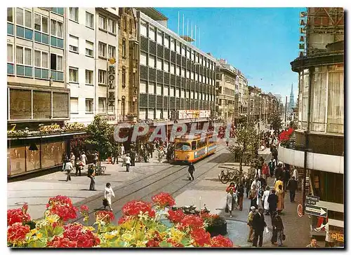 Cartes postales moderne Karisruhe Fussgangerzone Kaiserstrasse