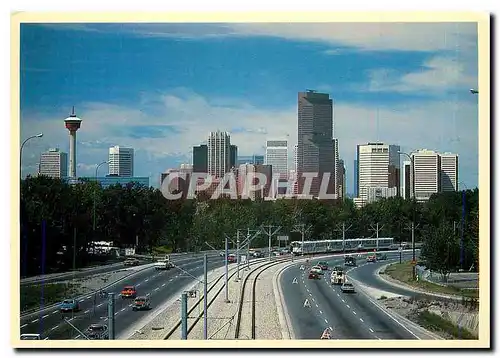 Moderne Karte Calgary Alberta Canada Looking southwest along MemorialDrive