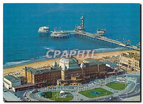 Cartes postales moderne Scheveningen Holland Luchtopname Pier