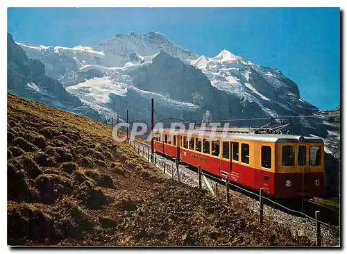 Cartes postales moderne Kleine Scheidegg Jungfrau mit Jungfraubahn