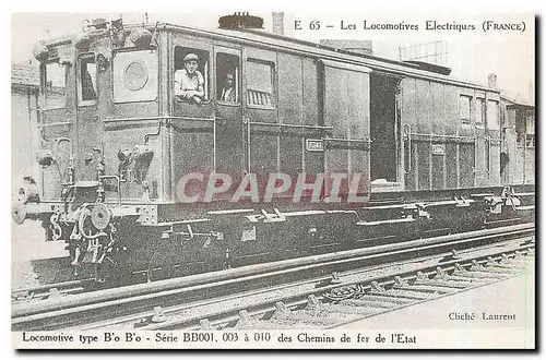 Cartes postales moderne Locomotive tyoe B'o B'o des Chemins de fer de l'etat
