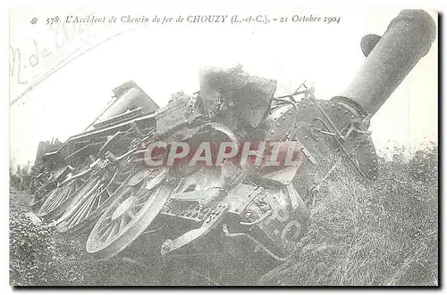 Cartes postales moderne L'accident de chemin de fer de Chouzy