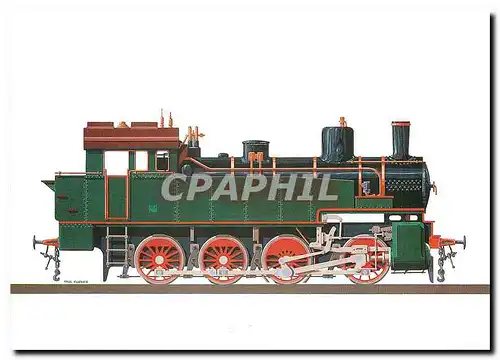 Cartes postales moderne Type 99 Locomotive tender a marchandises