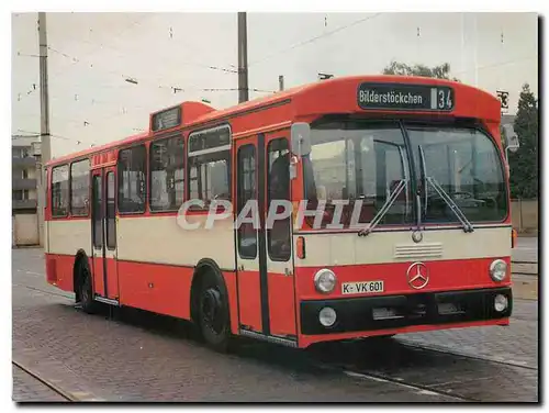 Moderne Karte Linienomnibusse der KVB Wagentyp Daimler Benz 0 305