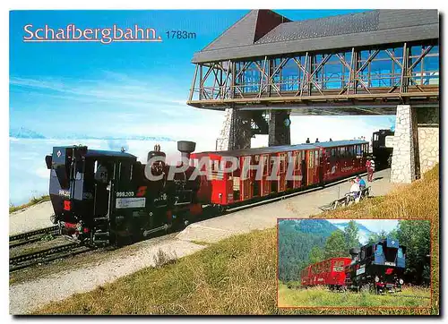 Cartes postales moderne Schafbergbahn St Wolfgang das Urlaubs unds Ausflugsparadies im Salzkammergut