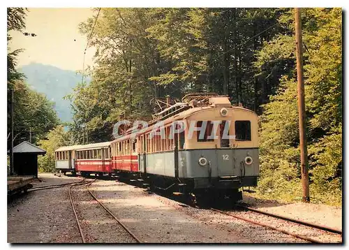 Cartes postales moderne Aigle Sepey Diablerets Automotrices ABDe 4 4 12 et ABDe 4 4 2