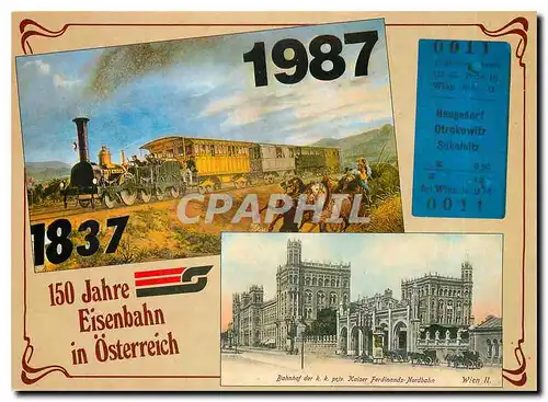 Moderne Karte Eisenbahn in Osterreich