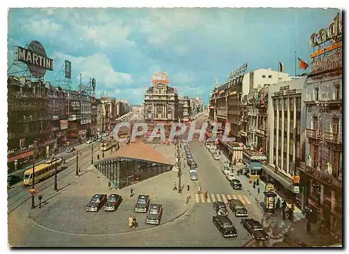 Cartes postales moderne Bruxelles Place de Brouckere Martini