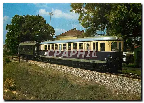 Cartes postales moderne Museumfahrzeug VT 42 14 und Ci 46859 in Poysdorf bei der Abschiedsfahrt