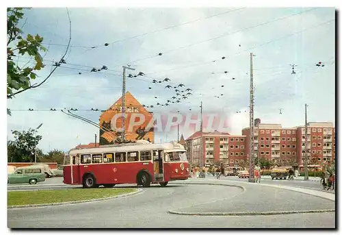 Cartes postales moderne Sporvejsmuseet Skjoldenaesholm NESAs trollybus Nr 45