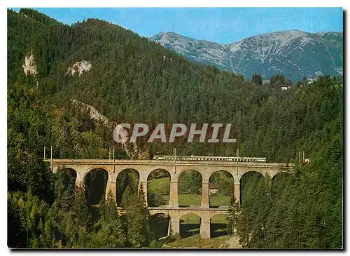 Cartes postales moderne Semmering Adlitzgraben und Viadukt Kalte Rinne gegen Rax