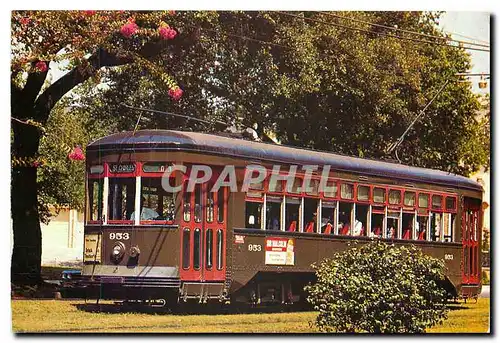 Moderne Karte New Orleans Street Car St Charles line