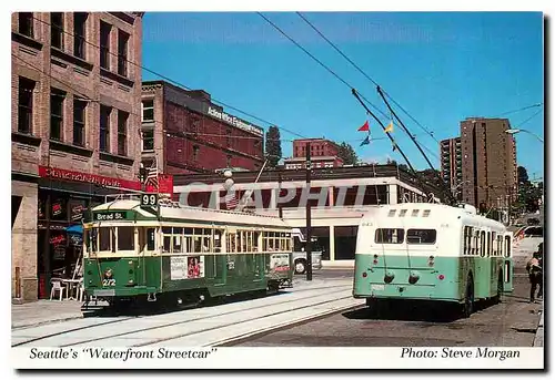 Cartes postales moderne Seattles Waterfront Streetcar