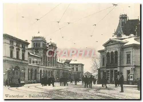 Cartes postales moderne Tram Ce 1 2 5 Winterthur Bahnhoplatz