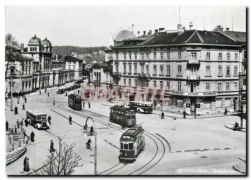 Cartes postales moderne Winterthurn Bahnhofplatz Ce 2 2 11 Ce 2 2 21 und Ce 2 3 5