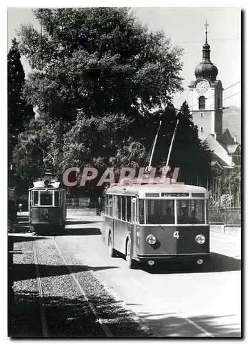 Cartes postales moderne Tram Ce 2 4 11 und Neu begegnen sich in Altstatten