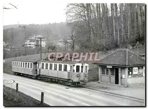 Moderne Karte Tram VBW Zug mit Be 4 4 33 B 15